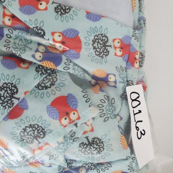 eShakti Women Colorful Owl Wrap Maxi Dress Size L Short Sleeve V Neck Whimsy - Picture 10 of 10